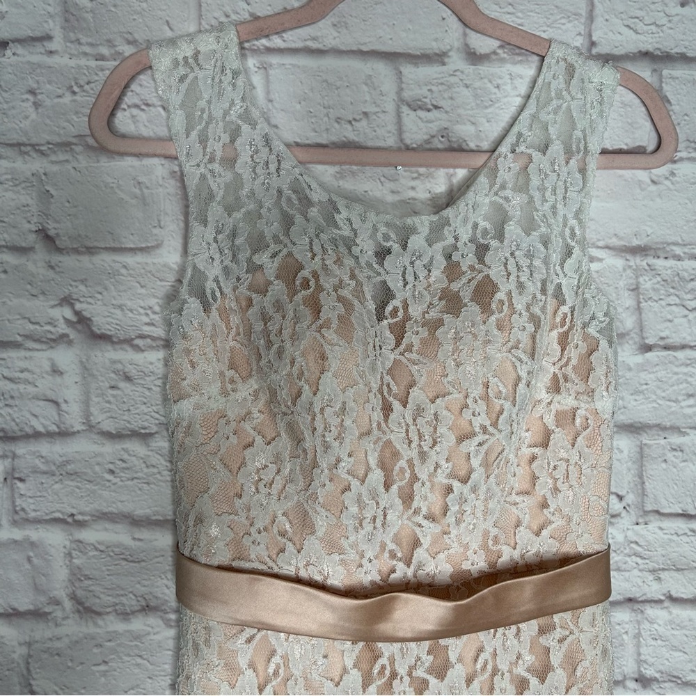 Christina Wu Lace Overlay Sleeveless Mermaid Maxi Gown - Picture 9 of 16